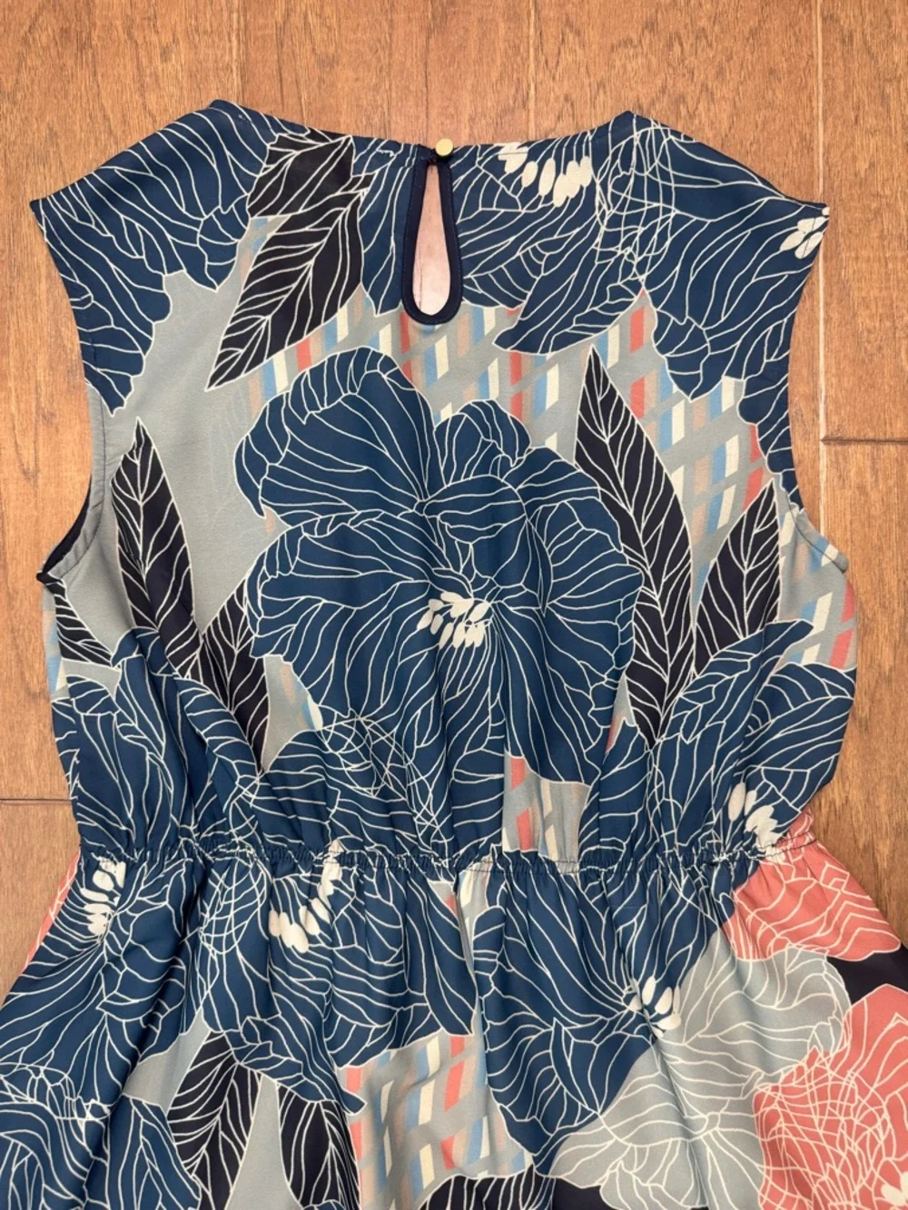Pink Martini Floral Fit-and-Flare Dress with Elastic Waist - Picture 13 of 13